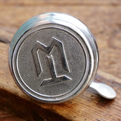 Fahrrad/Moped Klingel TORPEDO-WERKE, orig. 50er Jahre, verchromt, NOS 