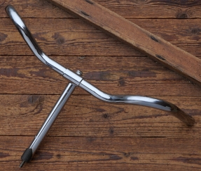 Fahrradlenker, NSU-Form, passend für Tourenräder der 30er-60er Jahre, verchromt, langer Schaft, NOS 