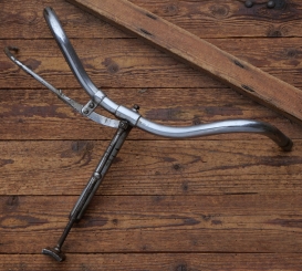 Fahrradlenker WISSNER, Deutsche Form, passend für Tourenräder der 30er Jahre, verchromt, gebr. 