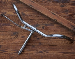 Fahrradlenker Deutsche Form, passend für Tourenrad 30er-50er J., verchromt, gebr. 