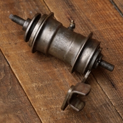 Nabe Hinterrad Fahrrad, F+S Torpedo Mod. 09, Bj. 1928, "Weltmeister-Modell", vernickelt, gebr. 