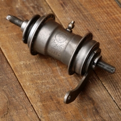 Nabe Hinterrad Fahrrad, F+S Torpedo Mod. 09, Bj. 1938, vernickelt, gebr. 