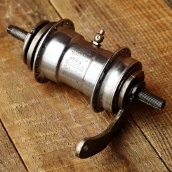 Nabe Hinterrad Fahrrad, F+S Torpedo Mod. 09, Bj. 1927, frühe Chromausführung, gebr. 