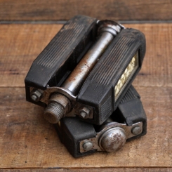 Pedale WIPPERMANN, für Tourenrad, verchromt, original 30er -50er Jahre, gebr. 