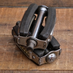 Pedale BERG, für Tourenrad, verchromt, original 50er Jahre, gebr. 