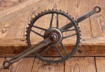 Tretlager DÜRKOPP für Tourenrad, orig. 30er/40er J., verchromt, Glockenlager, gebr. 