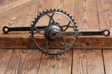 Tretlager OPEL für Tourenrad, orig. 30er J., verchromt, Glockenlager, gebr. 