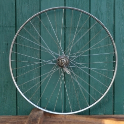 Laufrad 28 Zoll (622) für Drahtbereifung, original 70er/80er J., SCHÜRMANN-Felge, FAVORIT Nabe gebr. 