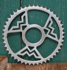 Kettenblatt WANDERER, 30er J., 1/2 Zoll, verchromt, Durchmesser Gewinde 51mm, 46 Zähne, gebr. 