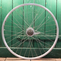 Hinterrad "Schürmann Double Master", Alu, Hohlkammerfelge, 26 Zoll (559), Sachs Spectro S7, NOS 