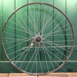 Hinterrad 28 Zoll (622), für Drahtbereifung, SCHÜRMANN Stahl-Felge, verchromt, Nabe SHIMANO 3CC 3-Gang, NOS 