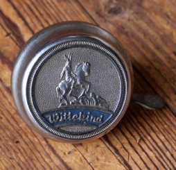 Fahrrad/Moped Klingel Deckel "Wittekind", orig. 50er Jahre, verchromt 