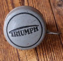 Fahrrad/Moped Klingel Deckel "Triumph", orig. 1950er Jahre, überstrichen 