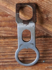 Carbidlaternenhalter/Winkelhalter, "Wanderer", verchromt, orig. 1930er Jahre, gebr. 