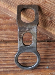 Carbidlaternenhalter/Winkelhalter, "Wanderer", verchromt, orig. 1930er Jahre, gebr. 