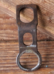 Carbidlaternenhalter/Winkelhalter, "Wanderer", verchromt, orig. 1930er Jahre, gebr. 