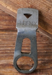 Carbidlaternenhalter/Winkelhalter, "Phoenix", verchromt, gebr. 