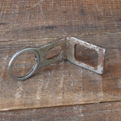 Carbidlaternenhalter/Winkelhalter, verchromt, orig. 1920er - 30er J., gebr. 