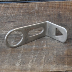 Carbidlaternenhalter/Winkelhalter, vernickelt, orig. 1910er - 20er J., NOS 