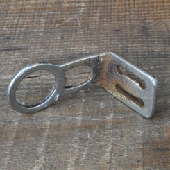 Carbidlaternenhalter/Winkelhalter, verchromt, orig. 1920er - 30er J., gebr. 