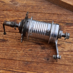 Nabe Hinterrad Fahrrad, F+S Torpedo 3-Gang Mod. 515, 1960er/70er J., verchromt, gebraucht 