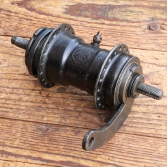 Nabe Hinterrad Fahrrad, F+S Torpedo Mod. 09, Bj. 1946, schwarz, gebraucht 