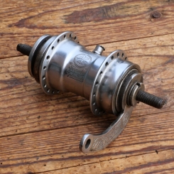 Nabe Hinterrad Fahrrad, F+S Torpedo Mod. 09 , Bj. 1950, verchromt, gebraucht 