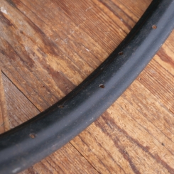 Fahrradfelge, 26 Zoll (559), für Ballonbereifung (26 x 2.00), schwarz, 30er J., 36-loch, gebr. 