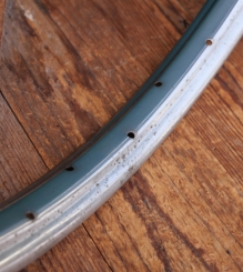 Fahrradfelge, 26 Zoll (559), für Drahtbereifung, verchromt, 30er - 50er J., 36-Loch, NOS 