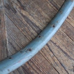 Wulstfelge, 28 x 1.75 (635mm), silberfarben Überstrichen, Breite ca. 33mm, 36 Loch, gebr. 