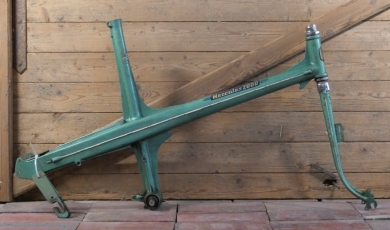 Fahrradrahmen HERCULES 2000, Design-Klassiker, 26 Zoll, Alu-Spritzguss, 50er J., lindgrün, gebr. 