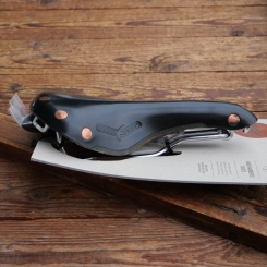 Sattel "Brooks Swift", Herren, für Rennrad, Leder, schwarz, Breite ca. 16 cm, Länge ca. 27cm, Neuware 