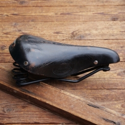 Sattel Lepper Weltmeister, Herren, Leder, schwarz, Breite ca. 16 cm, Länge ca. 26cm, gebr. 