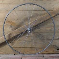 Vorderrad für Schlauchbereifung 27 Zoll (630), 1970er/80er J., für Rennrad, MAVlC GP4-Felge, CAMPAGNOLO-Nabe, gebr. 