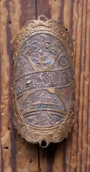 Steuerkopfschild NELSON/Berlin, 20er/30er Jahre, Originalschild aus Sammlungsbestand 