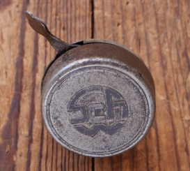 Fahrrad/Moped Klingel SCHARP-WEISSENBURG, orig. 1930er Jahre, verchromt, gebr. 