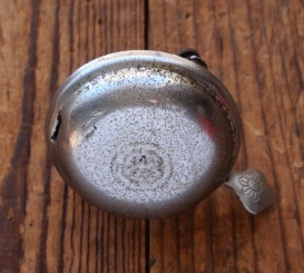 Fahrrad/Moped Klingel Motiv Kleeblatt, orig. 1930er Jahre, verchromt, gebr. 