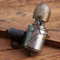 Dynamo Radsonne, gr. Ausführung, orig. 1930er Jahre, Rechtsläufer, 6V/0,3A, verchromt, gebr. 