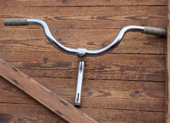 Fahrradlenker, original 50er Jahre, verchromt, für Tourenrad, Kuhhornform wie bei DIAMANT, gebr. 