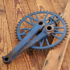 Tretlager Wittler, für Sport-/Rennrad, orig. 20er/30er Jahre, vernickelt, Patronenlager, gebr. 