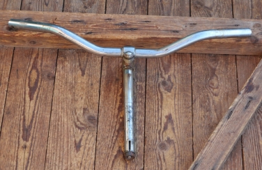 Fahrradlenker, original 50er/60er Jahre, verchromt, mit Vorbau für Sportrad, gebr. 