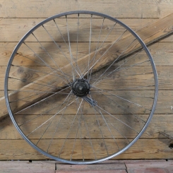 Hinterrad mit Regida-Felge 26 Zoll (559), verchromt, 1960er/70er J., Komet-Nabe, gebr. 