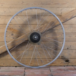 Hinterrad mit WEINMANN-Felge, 28 Zoll (622), 80er J., Alu, Breite 26 mm, Nabe SACHS Galaxie HT, gebr. 