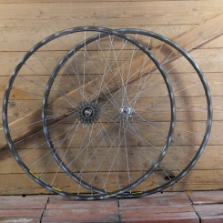 Laufradsatz 28 Zoll (622), 80er/90er J., für Rennrad, MAVIC Open 4CD, Naben: CAMOAGNOLO Record, gebr. 