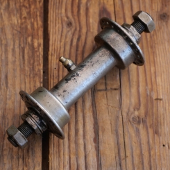 Nabe Vorderrad Fahrrad, vernickelt, 10er/20er J., gebraucht 