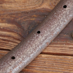 Wulstfelge 28 Zoll (622), 00er-20er J., sehr seltene Doppelhohlstahl-(Hohlkammer-) Ausführung, gesandstrahlt, gebr. 