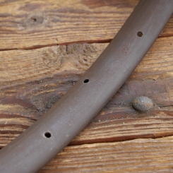 Wulstfelge, 28 Zoll, Außendurchmesser ca. 640 mm, 10er-30er J., entlackt, 32 Loch, gebr. 