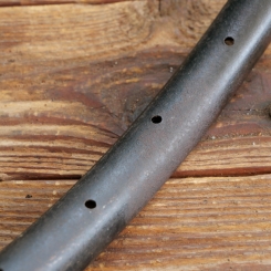 Wulstfelge, 28 Zoll, Außendurchm. 632 mm, 00-20er Jahre, sehr seltene Doppelhohlstahl-(Hohlkammer-) Ausführung, gebr. 