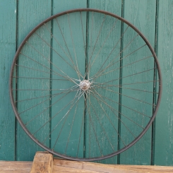 Vorderrad 28 Zoll (635) für Wulstbereifung, 30er J., schwarz überstrichen, PWB Nabe, gebr. 