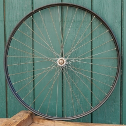 Vorderrad 26 Zoll (559) für Drahtbereifung, 30er-50er J., HONER-Nabe, NOS 